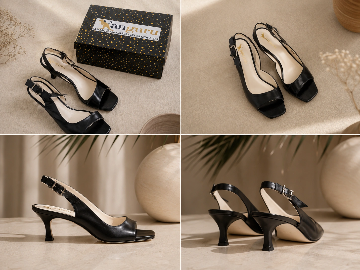 Sandale en cuir grenat — Collection KANGURU – Image 6